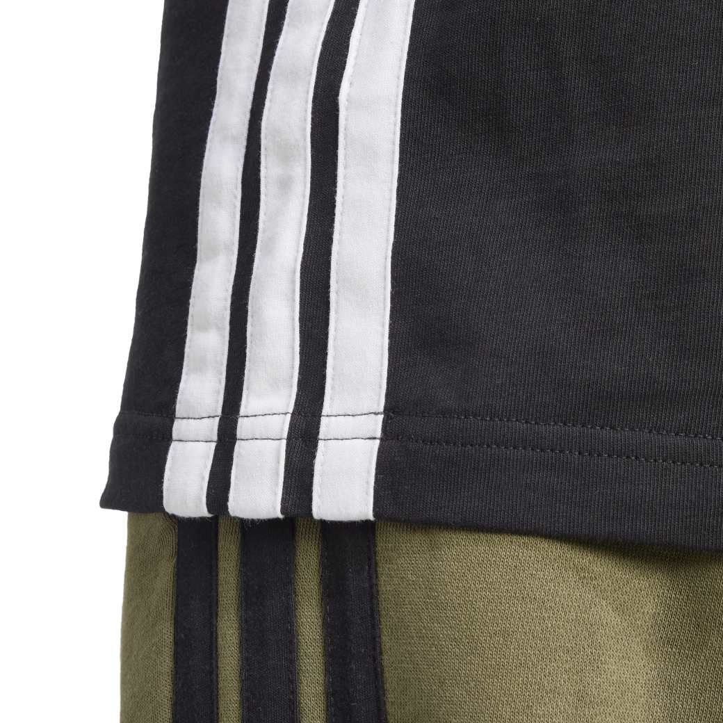 Adidas Camiseta JD1906 M 3 STRIPES Black Algodao -1-
